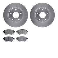 4502-80079 Geospec Brake Rotors w/5000 Advanced Brake Pads Kit, 2016-2021 Ford/Lincoln/Mercury/Mazda, Position: Rear