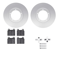 4512-02032 Geospec Brake Rotors w/5000 Advanced Brake Pads Kit & Hardware, 1978-1983 Porsche, Position: Front