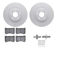 4512-03135 Geospec Brake Rotors w/5000 Advanced Brake Pads Kit & Hardware, 2009-2014 Kia/Hyundai/Genesis, Position: Front