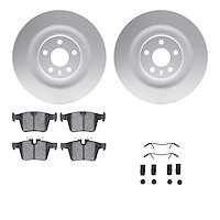 4512-27113 Geospec Brake Rotors w/5000 Advanced Brake Pads Kit & Hardware, Fits Select Multiple Makes/Models, Position: Rear
