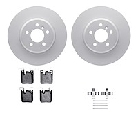 4512-31257 Geospec Brake Rotors w/5000 Advanced Brake Pads Kit & Hardware, 2013-2021 BMW, Position: Rear