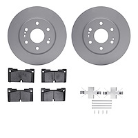 4512-47125 Geospec Brake Rotors w/5000 Advanced Brake Pads Kit & Hardware, Fits Select GM, Position: Front