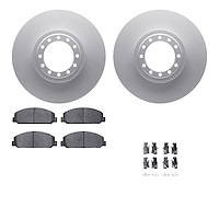 4512-48152 Geospec Brake Rotors w/5000 Advanced Brake Pads Kit & Hardware, 1999-2015 GM, Position: Front