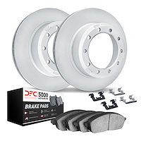 4512-54246 Geospec Brake Rotors w/5000 Advanced Brake Pads Kit & Hardware, Fits Select Ford/Lincoln/Mercury/Mazda, Position: Fro