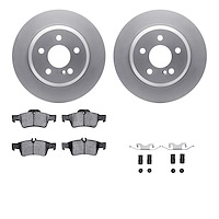 4512-63156 Geospec Brake Rotors w/5000 Advanced Brake Pads Kit & Hardware, 2014-2016 Mercedes-Benz, Position: Rear