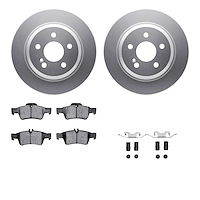 4512-63159 Geospec Brake Rotors w/5000 Advanced Brake Pads Kit & Hardware, 2003-2017 Mercedes-Benz, Position: Rear