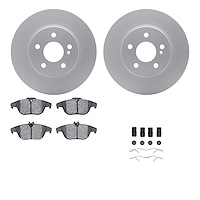 4512-63191 Geospec Brake Rotors w/5000 Advanced Brake Pads Kit & Hardware, 2010-2017 Mercedes-Benz, Position: Rear
