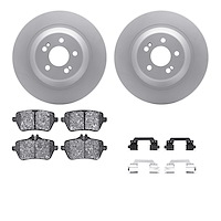 4512-63203 Geospec Brake Rotors w/5000 Advanced Brake Pads Kit & Hardware, 2014-2021 Mercedes-Benz, Position: Rear