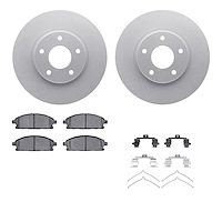 4512-67126 Geospec Brake Rotors w/5000 Advanced Brake Pads Kit & Hardware, 2004-2017 Infiniti/Nissan, Position: Front