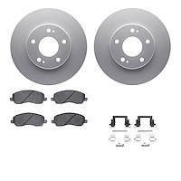 4512-72061 Geospec Brake Rotors w/5000 Advanced Brake Pads Kit & Hardware, 2000-2012 Multiple Makes/Models, Position: Front