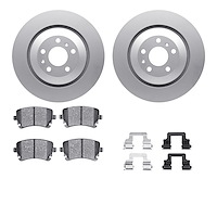 4512-73127 Geospec Brake Rotors w/5000 Advanced Brake Pads Kit & Hardware, 2004-2018 Multiple Makes/Models, Position: Rear