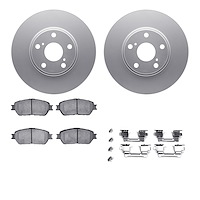 4512-76110 Geospec Brake Rotors w/5000 Advanced Brake Pads Kit & Hardware, 2003-2006 Lexus/Toyota/Scion, Position: Front