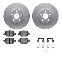 4512-76116 Geospec Brake Rotors w/5000 Advanced Brake Pads Kit & Hardware, 2000-2010 Lexus/Toyota/Scion, Position: Front