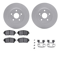 4512-76127 Geospec Brake Rotors w/5000 Advanced Brake Pads Kit & Hardware, 2004-2010 Lexus/Toyota/Scion, Position: Front