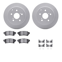 4512-76152 Geospec Brake Rotors w/5000 Advanced Brake Pads Kit & Hardware, 2012-2020 Lexus/Toyota/Scion, Position: Rear