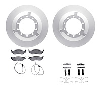 4512-99133 Geospec Brake Rotors w/5000 Advanced Brake Pads Kit & Hardware, 2017-2019 Ford/Lincoln/Mercury/Mazda, Position: Front