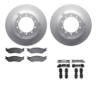4512-99162 Geospec Brake Rotors w/5000 Advanced Brake Pads Kit & Hardware, 1999-2009 Ford/Lincoln/Mercury/Mazda, Position: Rear