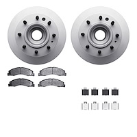 4512-99205 Geospec Brake Rotors w/5000 Advanced Brake Pads Kit & Hardware, Fits Select Ford/Lincoln/Mercury/Mazda, Position: Fro