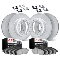 4514-40094 Geospec Brake Rotors w/5000 Advanced Brake Pads Kit & Hardware, 2008-2021 Multiple Makes/Models, Position: Front and