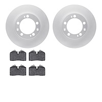 4602-02007 Geospec Brake Rotors w/5000 Euro Ceramic Brake Pads Kit, 1989-1997 Porsche, Position: Front