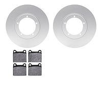 4602-13140 Geospec Brake Rotors w/5000 Euro Ceramic Brake Pads Kit, 1967-1977 Porsche, Position: Front