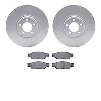 4602-20021 Geospec Brake Rotors w/5000 Euro Ceramic Brake Pads Kit, 2003-2005 Jaguar, Position: Front