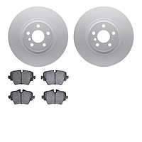 4602-31086 Geospec Brake Rotors w/5000 Euro Ceramic Brake Pads Kit, Fits Select Multiple Makes/Models, Position: Front