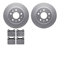 4602-63001 Geospec Brake Rotors w/5000 Euro Ceramic Brake Pads Kit, 1961-1991 Mercedes-Benz, Position: Rear