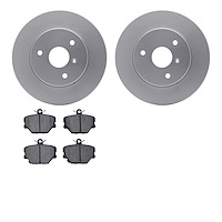 4602-63048 Geospec Brake Rotors w/5000 Euro Ceramic Brake Pads Kit, 2005-2016 Smart, Position: Front