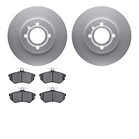 4602-74000 Geospec Brake Rotors w/5000 Euro Ceramic Brake Pads Kit, 1986-2008 Audi/Volkswagen, Position: Front