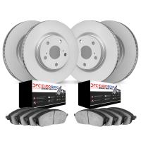 4604-12842 Geospec Brake Rotors w/5000 Euro Ceramic Brake Pads Kit, 2017-2021 Alfa Romeo, Position: Front and Rear