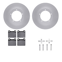 4612-02001 Geospec Brake Rotors w/5000 Euro Ceramic Brake Pads & Hardware, 1965-1973 Porsche, Position: Front