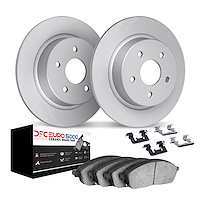 4612-11030 Geospec Brake Rotors w/5000 Euro Ceramic Brake Pads & Hardware, 2020-2020 Land Rover, Position: Rear