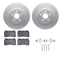 4612-26001 Geospec Brake Rotors w/5000 Euro Ceramic Brake Pads & Hardware, 2014-2021 Tesla, Position: Front