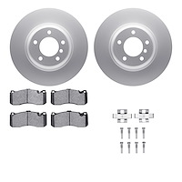 4612-31049 Geospec Brake Rotors w/5000 Euro Ceramic Brake Pads & Hardware, 2006-2013 BMW, Position: Front