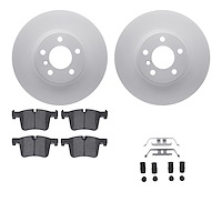 4612-31090 Geospec Brake Rotors w/5000 Euro Ceramic Brake Pads & Hardware, 2011-2018 BMW, Position: Front