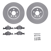 4612-31094 Geospec Brake Rotors w/5000 Euro Ceramic Brake Pads & Hardware, Fits Select BMW, Position: Front