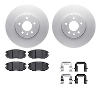 4612-46019 Geospec Brake Rotors w/5000 Euro Ceramic Brake Pads & Hardware, 2014-2019 GM, Position: Front