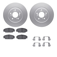 4612-59000 Geospec Brake Rotors w/5000 Euro Ceramic Brake Pads & Hardware, 2000-2009 Acura/Honda, Position: Front
