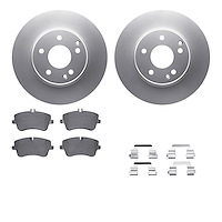 4612-63030 Geospec Brake Rotors w/5000 Euro Ceramic Brake Pads & Hardware, 2001-2005 Mercedes-Benz, Position: Front