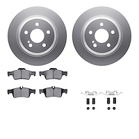 4612-63037 Geospec Brake Rotors w/5000 Euro Ceramic Brake Pads & Hardware, 2003-2017 Mercedes-Benz, Position: Rear