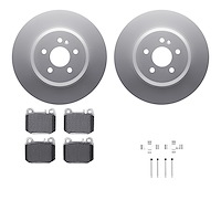 4612-63067 Geospec Brake Rotors w/5000 Euro Ceramic Brake Pads & Hardware, 2000-2005 Mercedes-Benz, Position: Rear