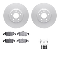 4612-73042 Geospec Brake Rotors w/5000 Euro Ceramic Brake Pads & Hardware, 2012-2017 Audi/Volkswagen, Position: Front