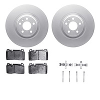 4612-73048 Geospec Brake Rotors w/5000 Euro Ceramic Brake Pads & Hardware, 2013-2020 Multiple Makes/Models, Position: Front