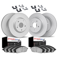 4614-11204 Geospec Brake Rotors w/5000 Euro Ceramic Brake Pads & Hardware, 2005-2010 Audi/Volkswagen, Position: Front and Rear