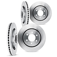 6004-92006 Brake Rotors, 2015-2017 Mitsubishi, Position: Front and Rear