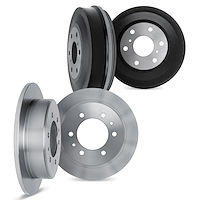 6004-92029 Brake Rotors with Drums Kit, 2002-2018 Infiniti/Nissan, Position: Front and Rear