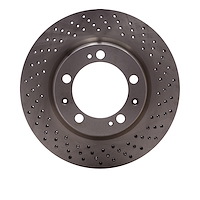 620-02026D Drilled Brake Rotor, 1994-1998 Porsche, Position: Right Front
