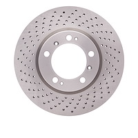 620-02032D Drilled Brake Rotor, 1998-2012 Porsche, Position: Left Front