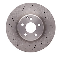 620-63033 Drilled Brake Rotor, 2000-2003 Mercedes-Benz, Position: Front
